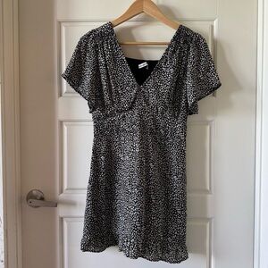 Elegant Black and White Women's Dress